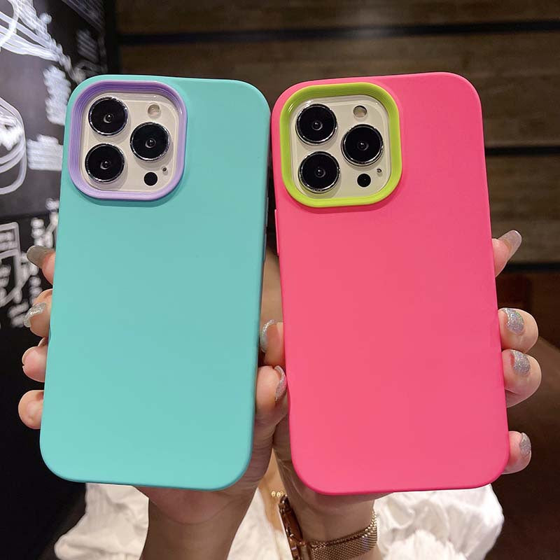 iPhone Silikon Case in Kontrastfarben