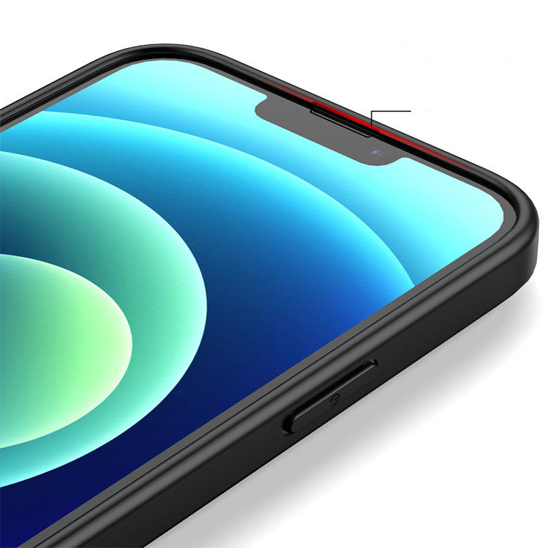 iPhone Case dünn und transparent mit farbigem Rahmen